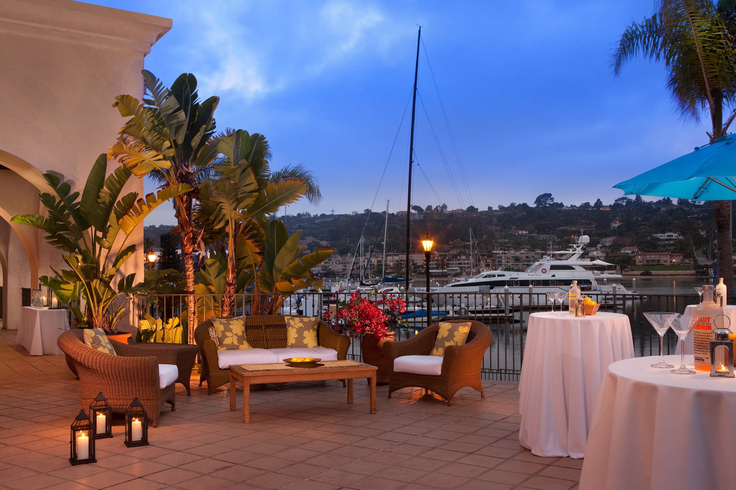 Marina View Terrace Cocktail Reception