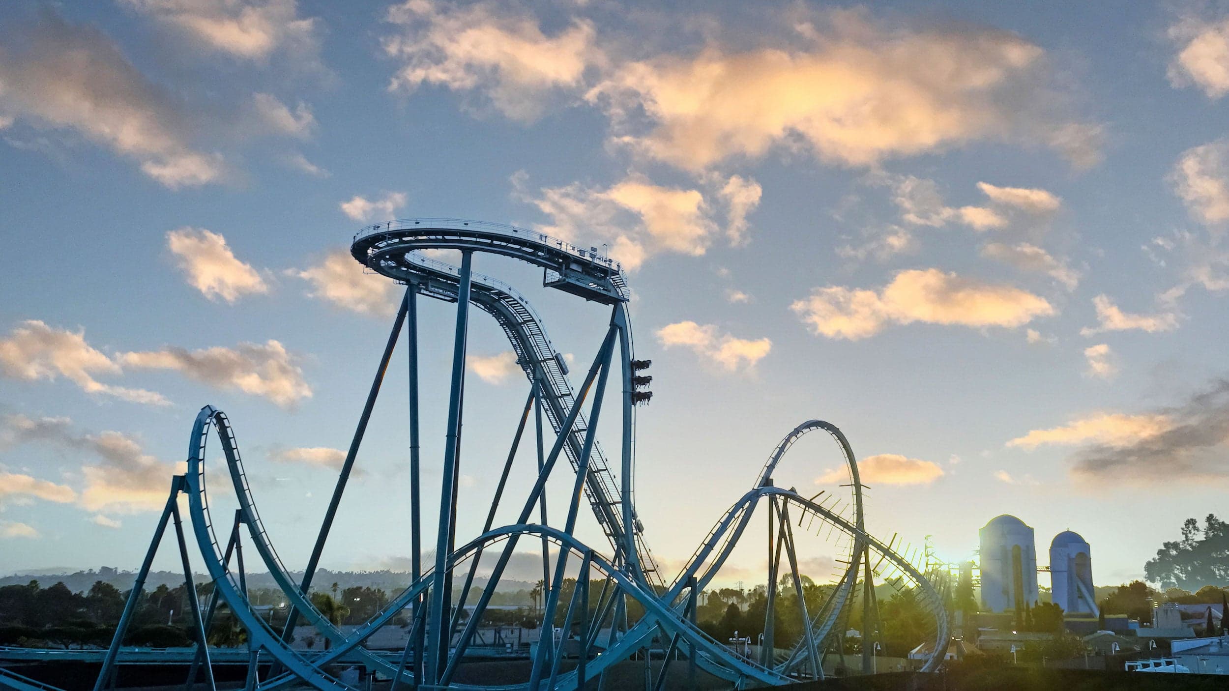 A rollercoaster at Sea World