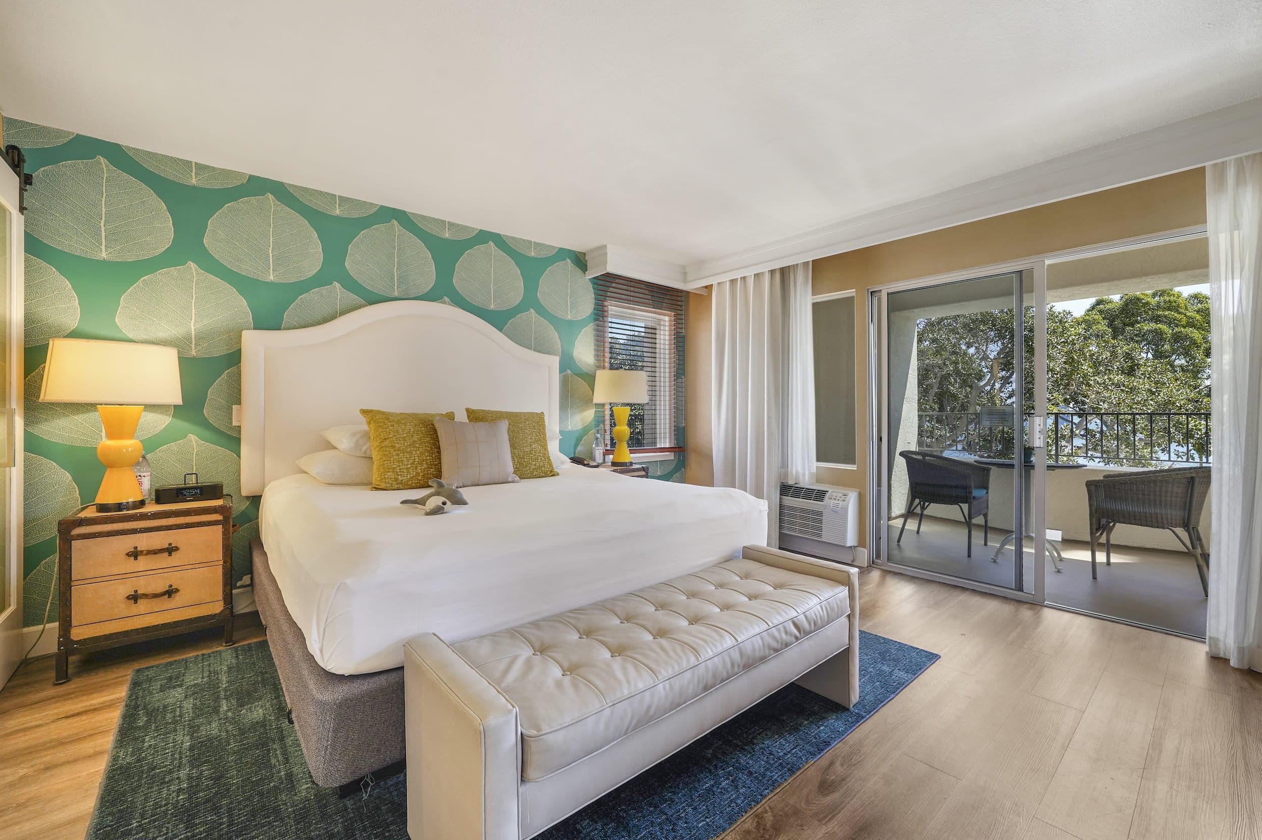 A large One bedroom suite at Kona Kai with a king bed, and an enclosed balcony at Kona Kai