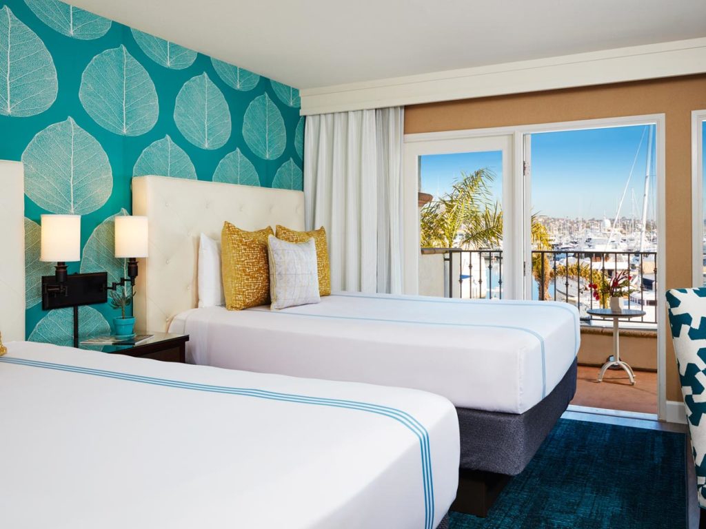 Luxury room with marina view on Shelter Island San Diego