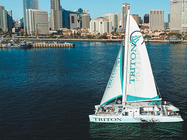 Triton Sailboat Near Kona Kai.