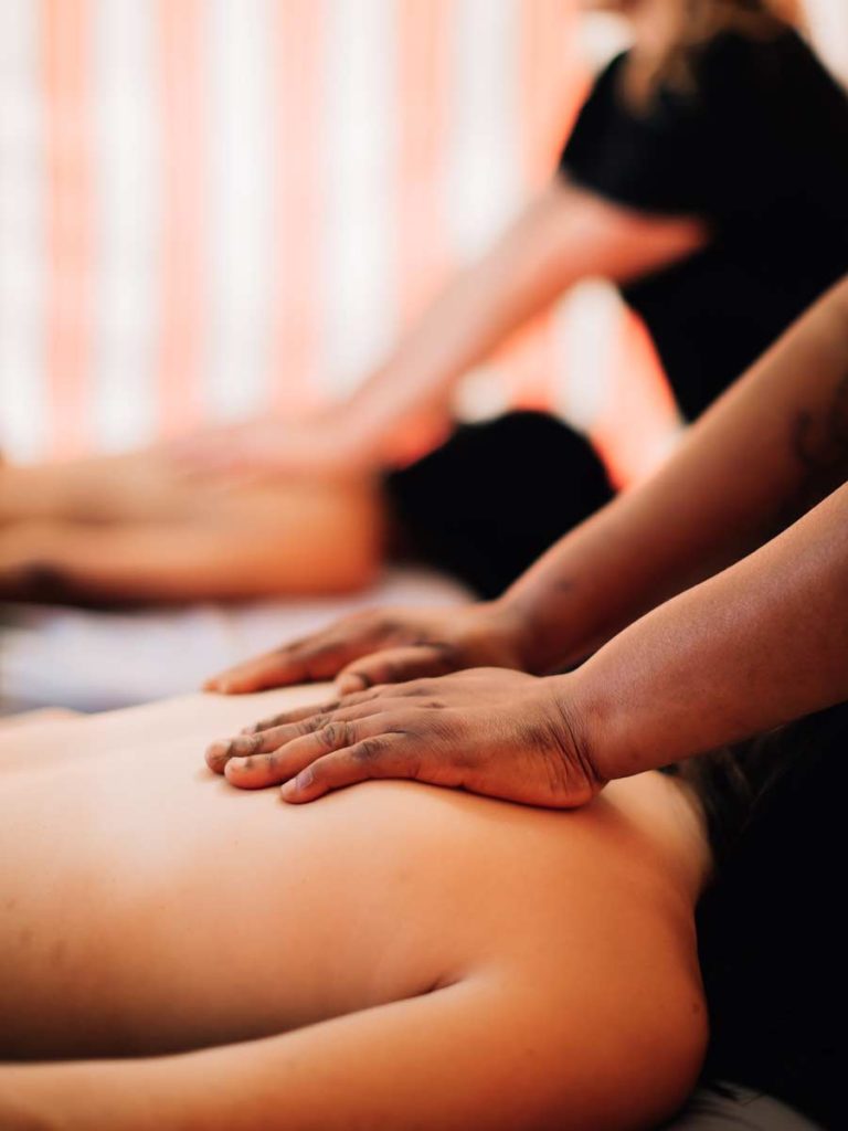 People Getting Massages At Kona Kai.