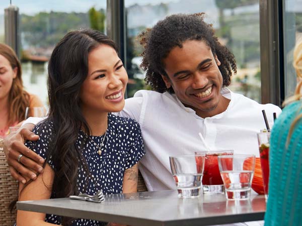 Couple Dining At Vessel.