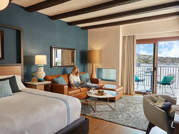 Lady Working In A Kona Kai Room.