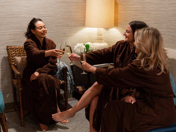 Girls At The Spa Together.
