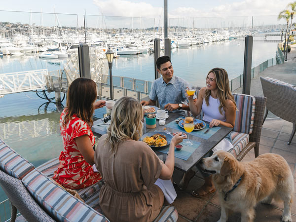 Dining Friends At Vessel Restaurant