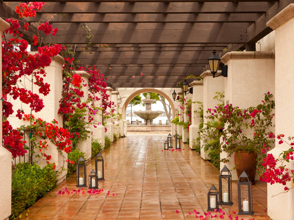 Kona Kai Walkway With Flowers