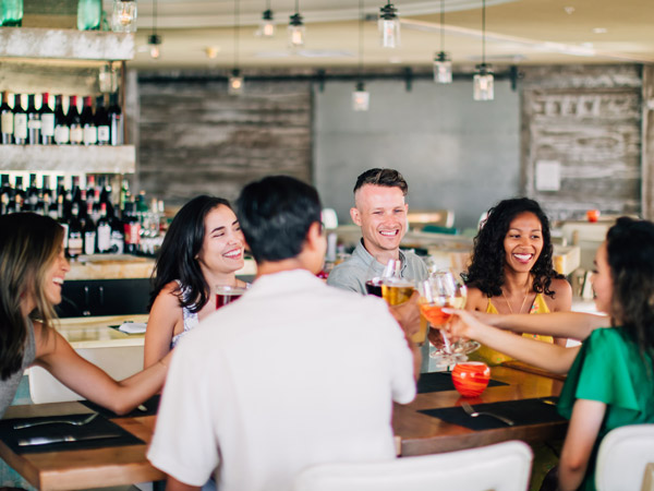 Dining With Friends In San Diego